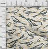 oneOone Cotton Flex Dark Dusty Blue Fabric Bird Diy Clothing Quilting Fabric Print Fabric By Yard 40 Inch