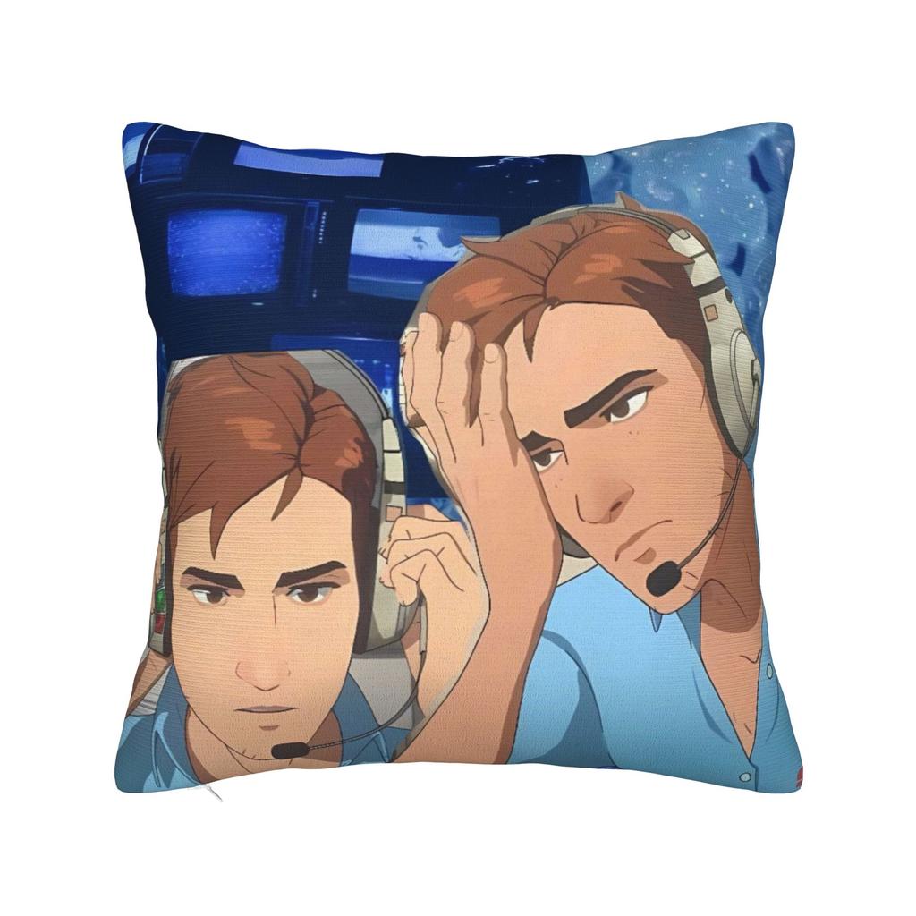 Dispatch Game Characters Pillow Case  Funny Pillow Cover Square Pillowcases For Living Room Sofa