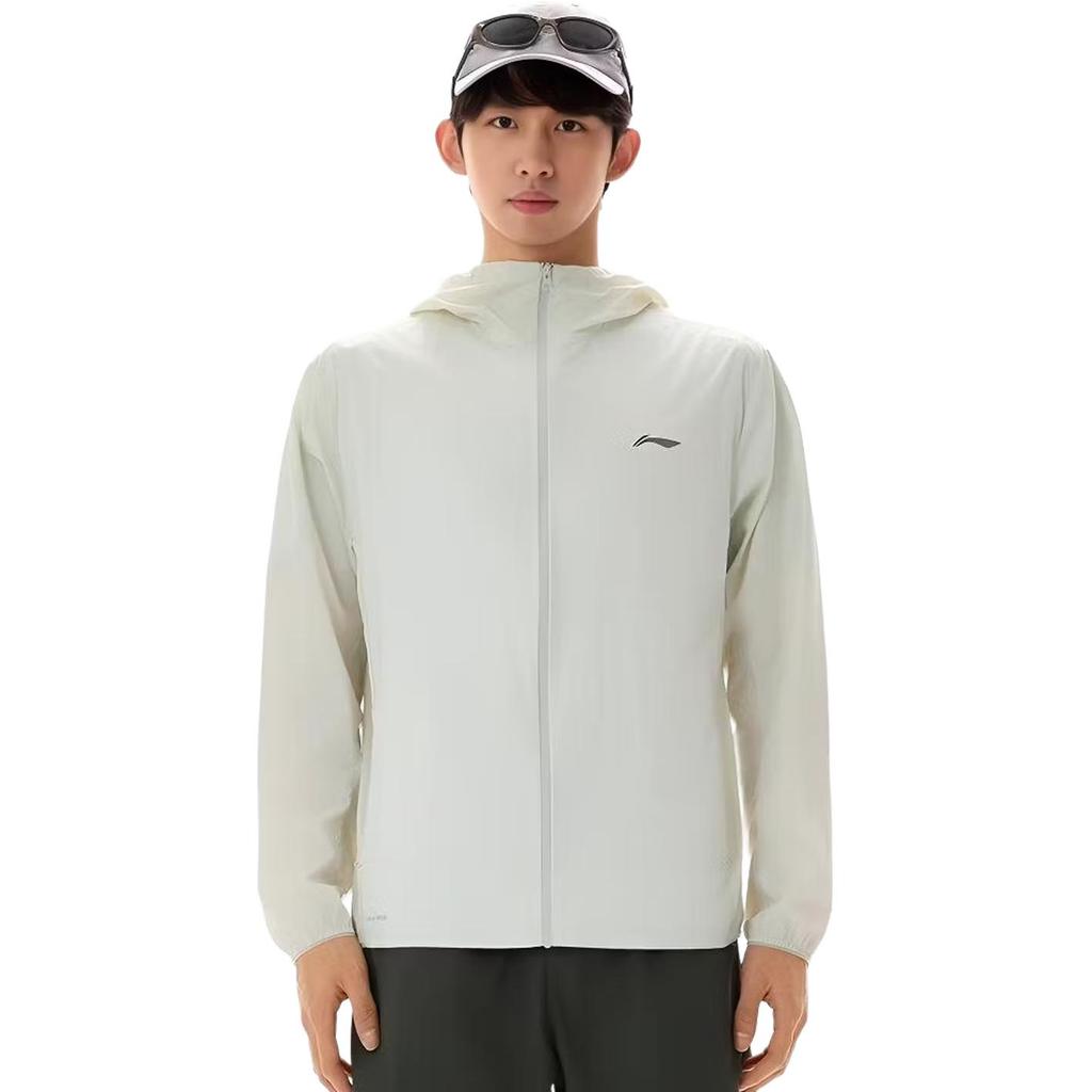 Li-Ning Solid Color Zipper Hooded Casual Versatile Windbreaker Men outerwear AFDW721-3