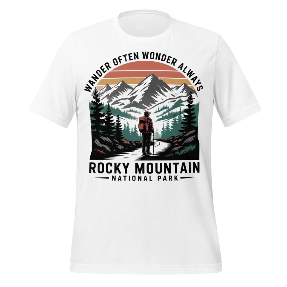 Rocky Mountain National Park Shirt Hiking Nature Wander Unisex Adventure Tee S