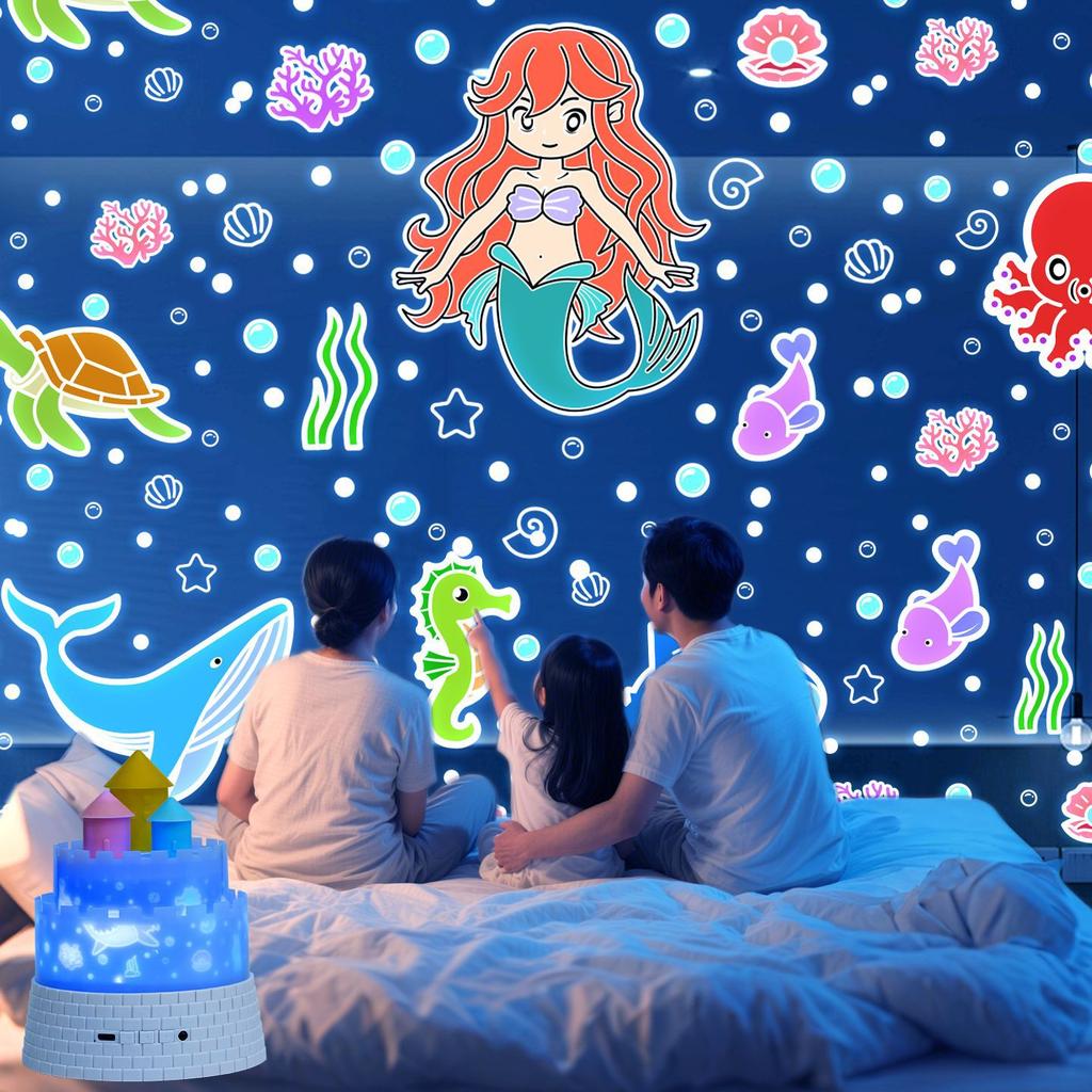 Castle Starry Sky Light Projector Light Rotating Star Bedroom Ceiling Atmosphere Night Lamp Birthday Gift