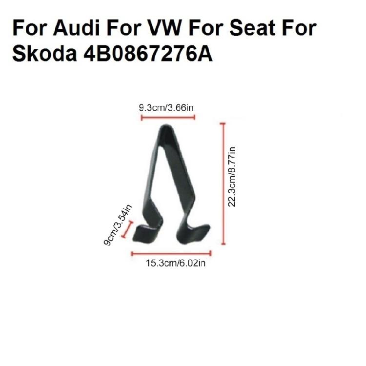 20pcs Threshold Fastening Clips Sill Panel Retainers 4B0867276A 3B98672 Plastic Car Detail Enhancement for Automotives 