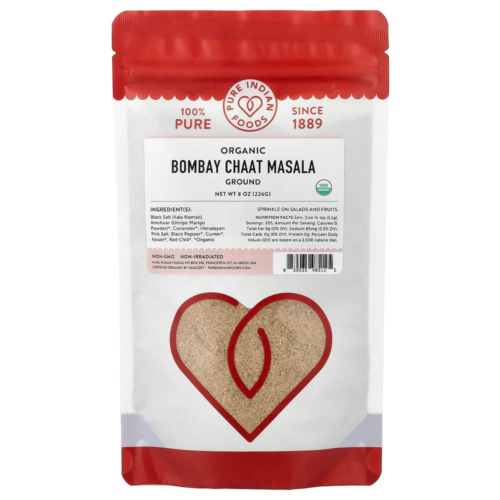 Pure Indian Foods Ground Bombay Chaat Masala 226g (8oz)