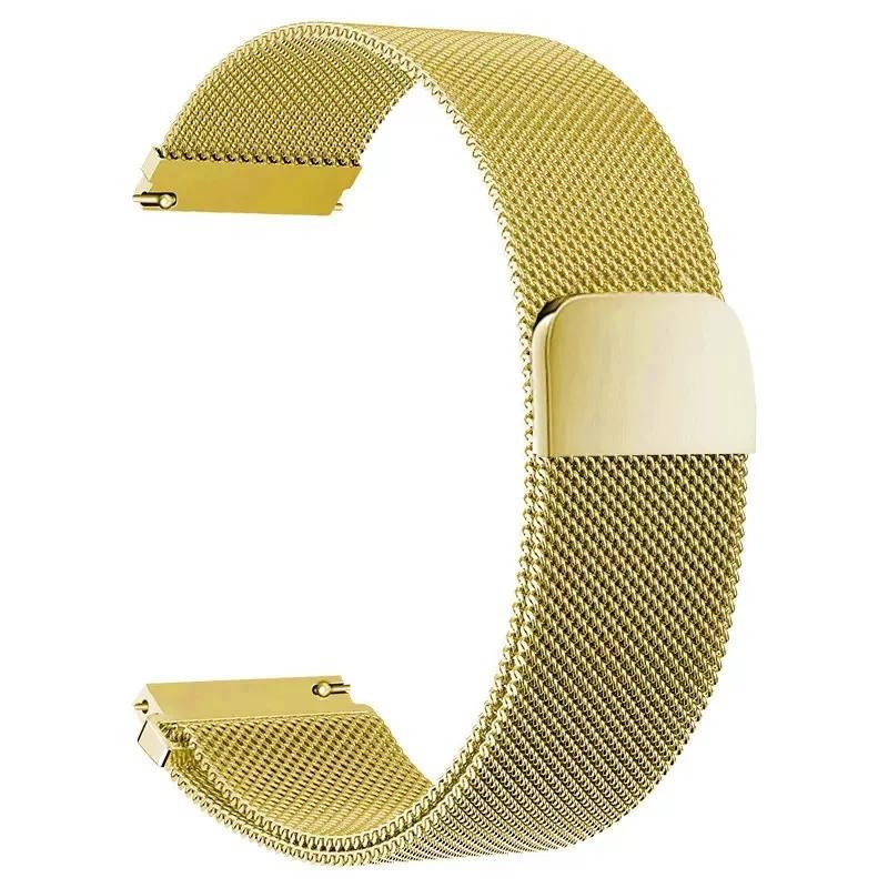 Stainless Steel Milanese Strap Return Magnetic Bracelet 18mm/20mm/22mm Replacement Strap Suitable for Smartwatches