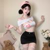 Sexy lingerie abstinence secretary chest secretary tight hip skirt bare back free uniform suit