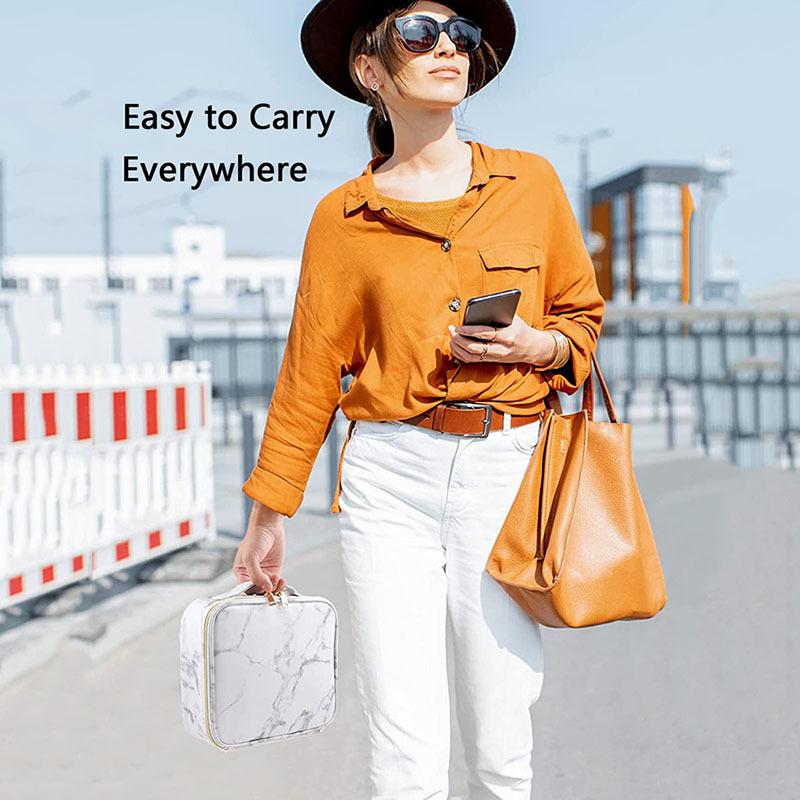 Geantă portabilă pentru machiaj Cutie profesională pentru organizator de machiaj Geantă impermeabilă pentru femei pentru călătorii