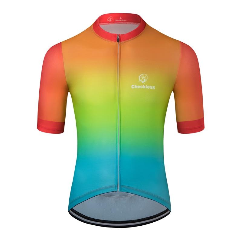 2023 New Short Sleeve Cycling Suit High Elasticity Quick Drying Road Bike Men's Summer Breathable Top