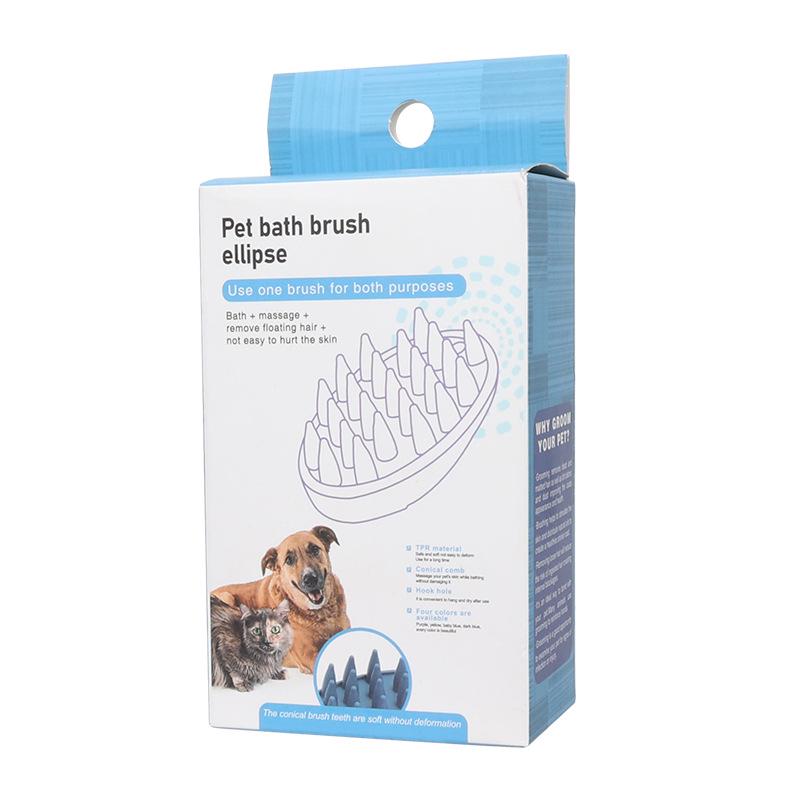 Perie universală de baie din silicon pentru pisici și câini