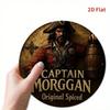 Vintage plechová cedule Captain Morgan Rum Bar Pirátské nástěnné umění Domácí Pub Dekor