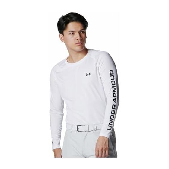[Under Armor] Golf Base Layer UA Heat Gear Fitted Novelty Long Sleeve Crew Neck Shirt Men s