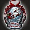 Felpa per Bambini Natale Babbo Natale Stampa 3D Felpa Unisex Moda Comoda Abbigliamento Bambini Festività Abbigliamento per Bambini