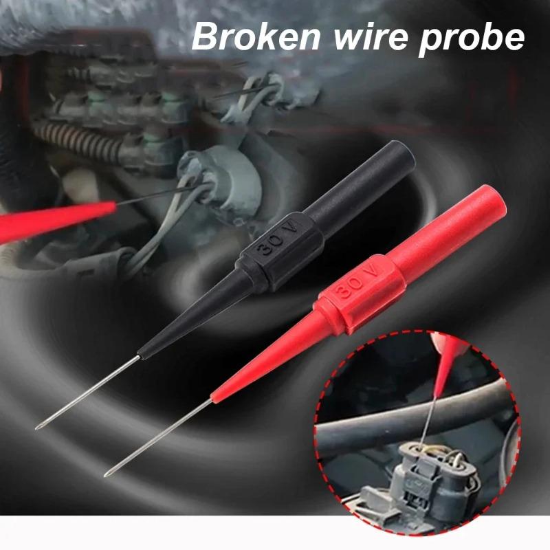 Test Lead Extention Back Piercing Needle Tip Probes Autotools Automotive Kit Machine 10Pcs Diagnostic Tools Multimeter
