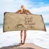 Delicious Coffee Print Comfort Beach Towel for Your Companion Friend Gifts, Microfiber Quick Dry Camping Swim Pool Bath Towels