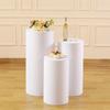 Runtowo 3Pcs Wedding Cylindrical Bucket Cover Cloth ,Wedding Party Dessert Table Covers ,Birthday Background Decoration
