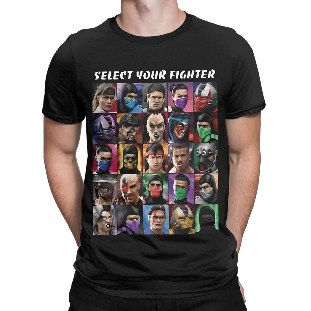 Mortal Kombat Mk Games Select Your Fighter Classic Novelty 100% Cotton T-Shirt Tees Tops For Me