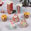 50Pcs Christmas Cupcake Linner Cartoon Santa Claus Muffin Paper Cups Christmas Party Cake Decoration Supplies Kids Favors