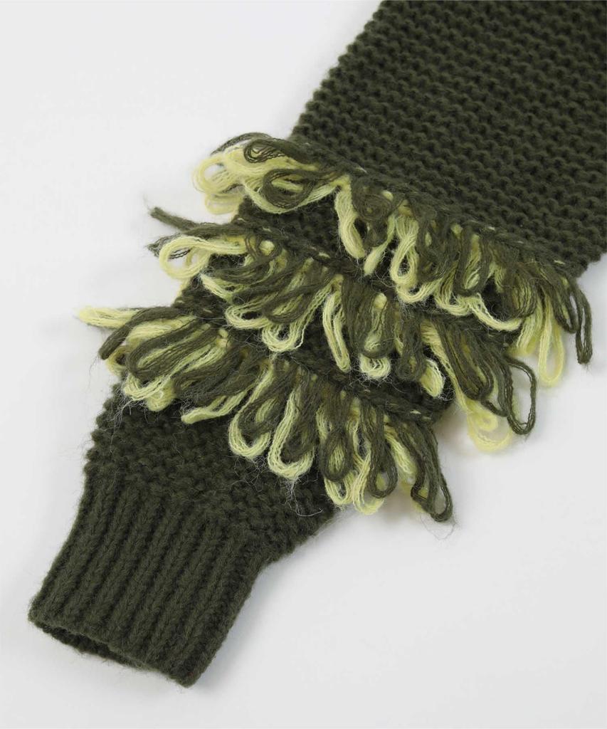 Miette Mix Loop Knit REXX1137 Free Size Black Women's