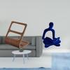 TV Remote Organizer Desktop Storage Box Human Figurine Abstract Thinker Statue Decorations Art