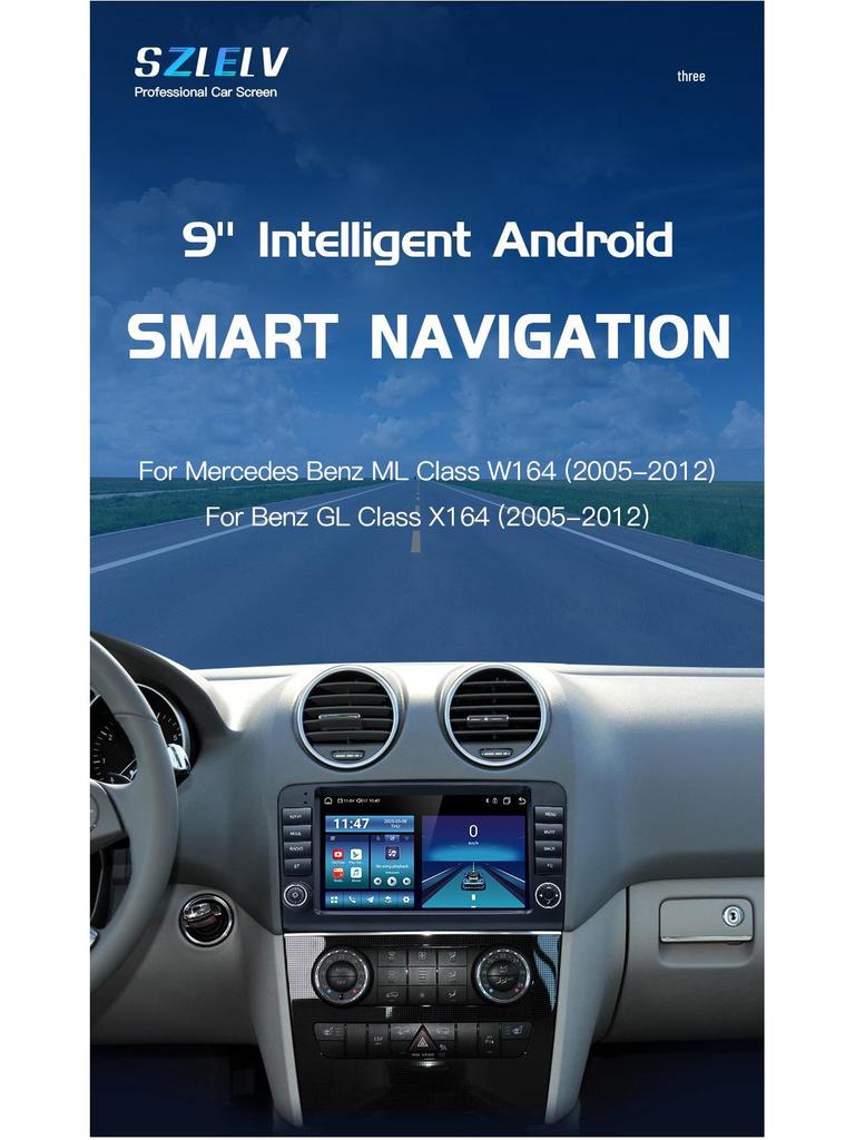 Mercedes-Benz ML-Class W164 Android Navigation & Reverse Camera System