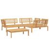 VidaXL Salon palette de jardin 4 pcs bois d'acacia massif, ensemble de table et de chaise de jardin, ensemble de salon de 3209308