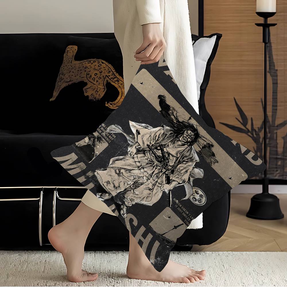 Vagabond Manga Cushion Cover Inches Farmhouse Decor Home Throw Pillow Covers For Couch Decorations