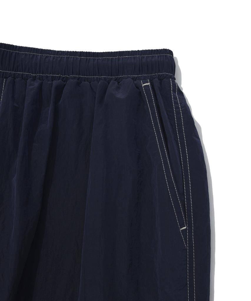 PHYSICAL DEPARTMENT Color Stitch Pocket Track Pants Navy