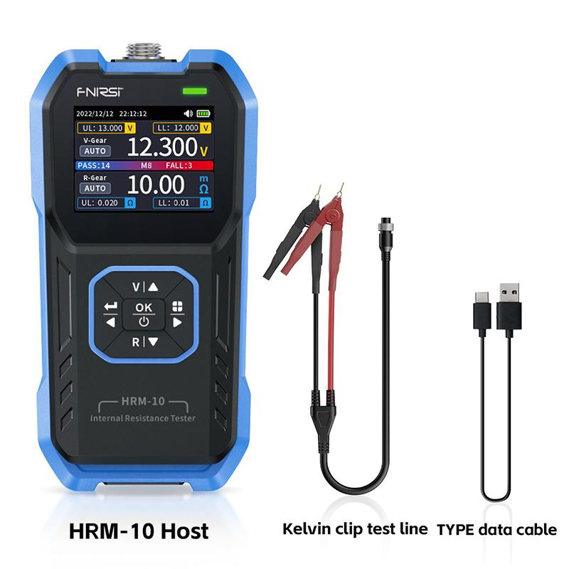 FNIRSI HRM-10 Automotive Battery Capacitor Testing AC Lithium Lead 18650 High Precision Battery Voltage Internal Resistance HRM-10