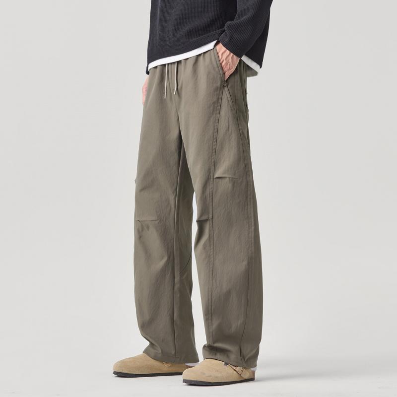 Full Elastic Waist Casual Pants for Men, 2026 New Trendy Wide-leg Straight Loose Versatile Work Pants