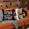 Halloween Pillowcases: Trick or Treat, 31 October, and Witch Hat Designs Sofa cushion cover, holiday party decoration, gift