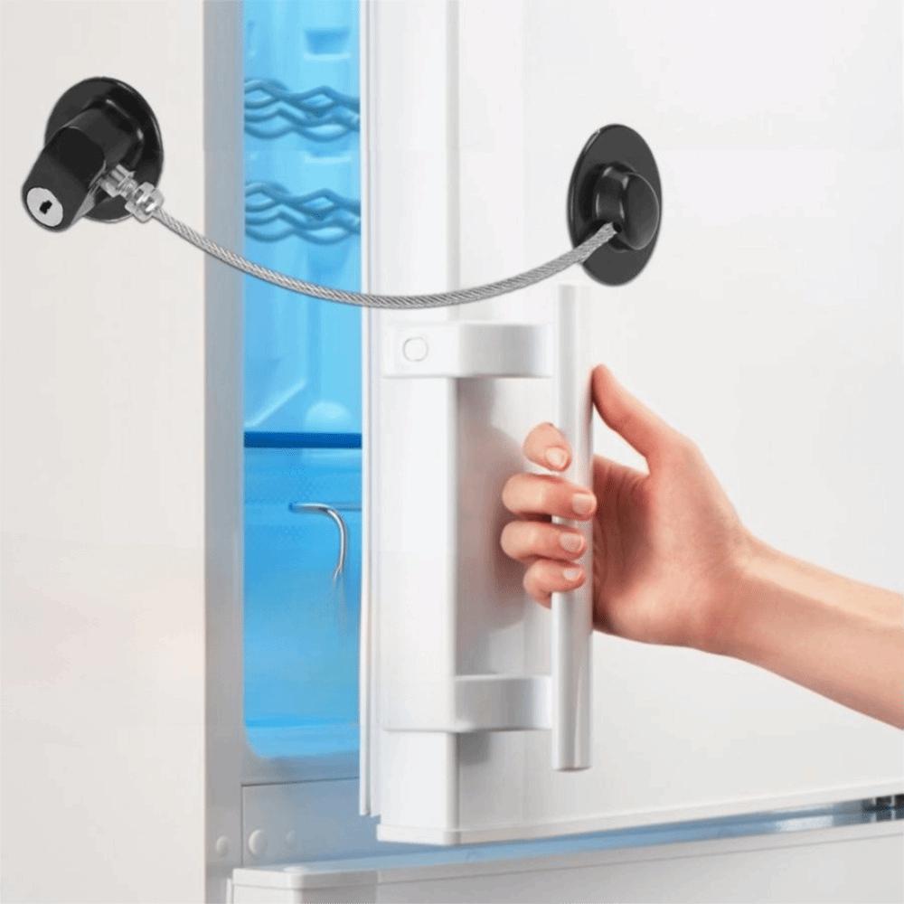 2Pcs Self Adhesive Window Security Lock No Drilling Refrigerator Door Lock Cupboard