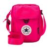 Solid Color Casual Sports Logo Zip Closure Polyester Shoulder Bag Crossbody Bag Unisex Bags Magenta 10020540-A09