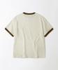 OUTSTANDING Ringer T-Shirt_Off White/Brown