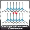 Compatible for Conga 7490 Immortal Series / 8290 Immortal Series Main Side Brush Replacement HEPA Filter Mop Pads Spare Parts