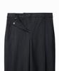 MUSINSA STANDARD WOMAN Women'S Summer Wool One-Pleat Wide Hidden Elastic Waist Slacks [Charcoal Gray]