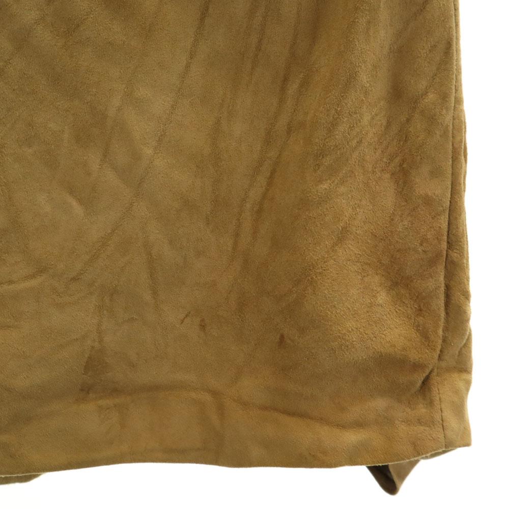 S Max Mara Midi length Suede leather skirt 36 Beige brown Women Used