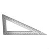   Stainless Steel Carpenter Square Double Side Scale Triangular Ruler for Precise Layouts in Woodworking