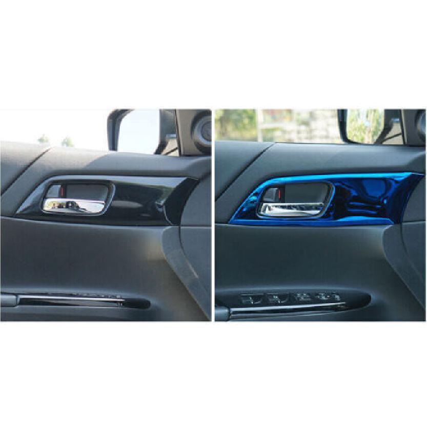 For Honda Accord 2013-2017 Blue Titanium Car Inner Door Handle Cover Trims 4X