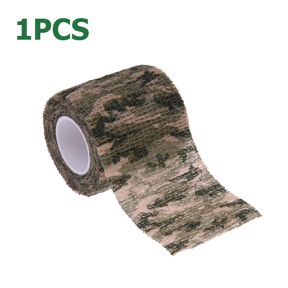 10/5/1PCS Camouflage Elastic Wrap Tape Hunt Disguise Elastoplast Sports Protector Ankle Knee Finger Arm Bandage Accessories