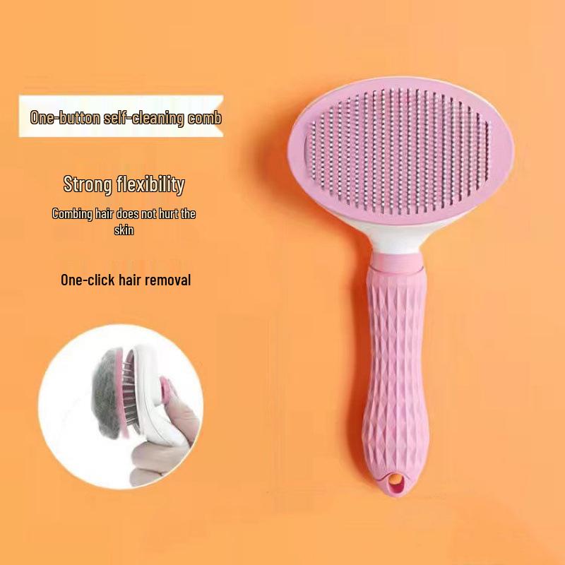 Custom Cat & Dog Grooming Comb - Removes Loose Hair, Detangles Long Fur, and Cleans with Ease