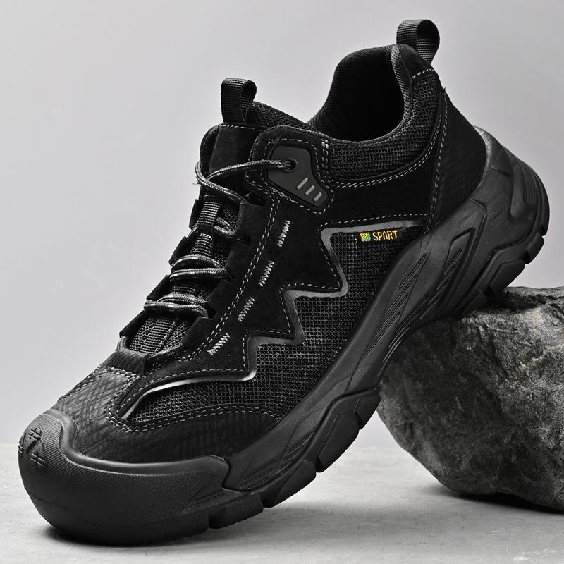 

Удобные мужские кроссовки, повседневная обувь, обувь для ежедневной ходьбы, обувь для путешествий, модная трекинговая обувь, легкая сетчатая обувь 39 чёрный