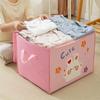 Large Capacity Clothes Quilt Storage Bag Cute Printed Pattern Foldable Dust-proof Wardrobe Storage Box Clothes Organizer