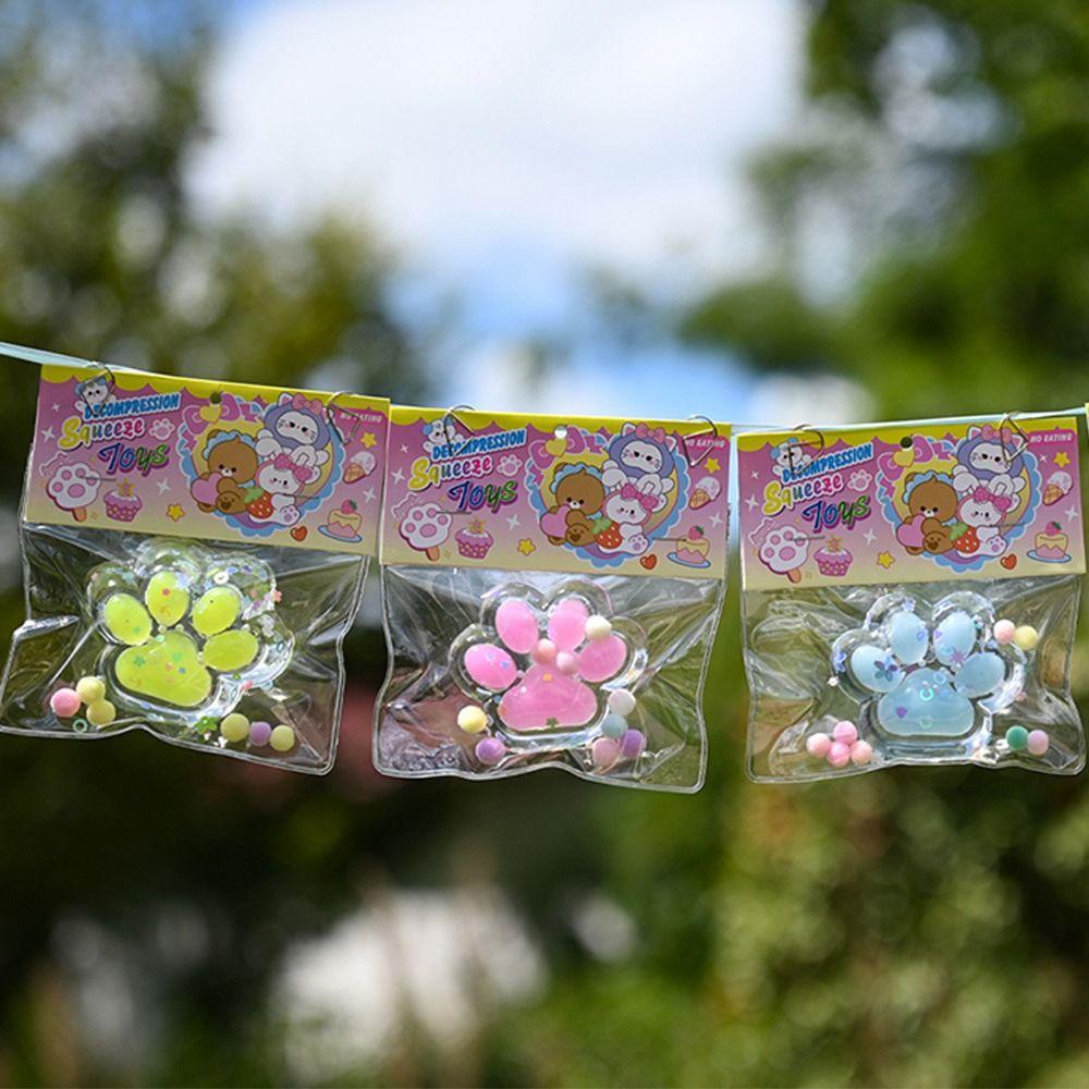 

Slow Rebound Pinch Toy Cat Paw Sensory Toy Kawaii Stress Relief Toy Kids Transprent