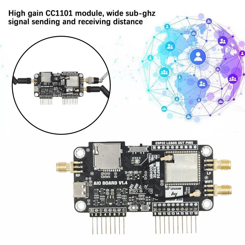 For Flipper Zero WiFi NRF24+ESP32 Development Board with Antenna for Flipper Zero WiFi Development Board NRF24 ESP32
