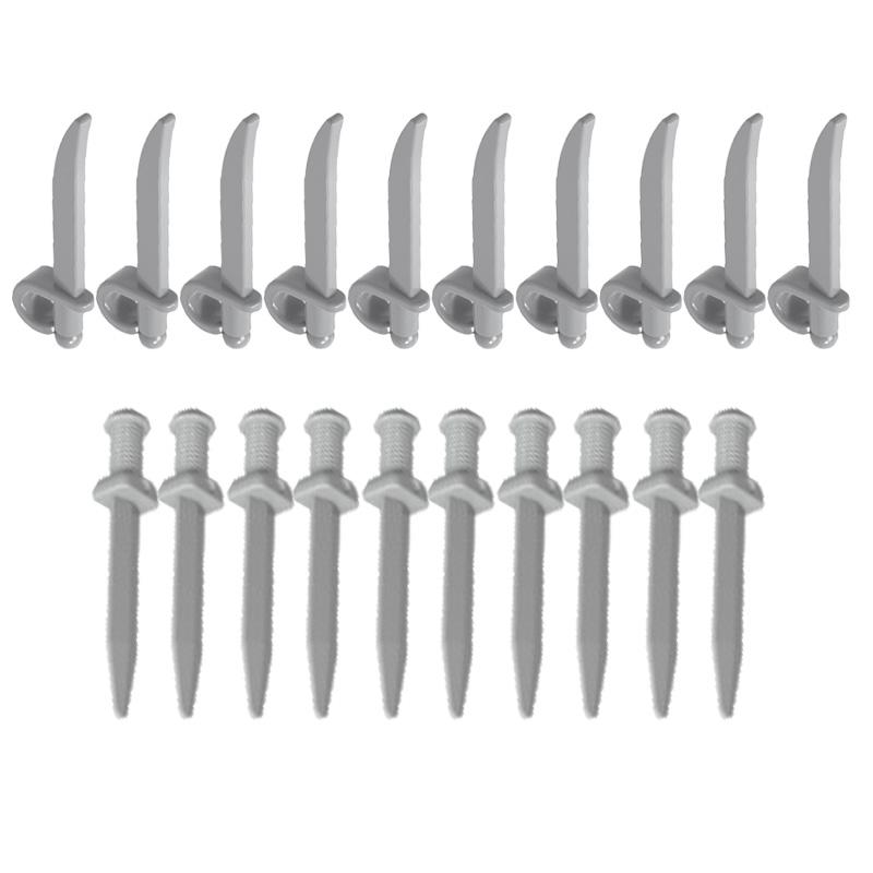 Blocs de Construction Médiévaux Soldat Figurine Accessoires Capes Boucliers Casques Lances Arbalètes Armures Briques Couteau Supports Jouet Cadeau