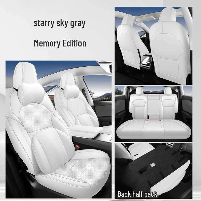 Tesla Model Y All-Season Wear-Resistant Leather Seat Covers & Cushions