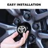 Car Wheel Center Hub Cap 56mm Emblem Decal Wheel Sticker For Toyota C-hr Prado Rav4 Yaris Hilux Prius Avensis Corolla Camry