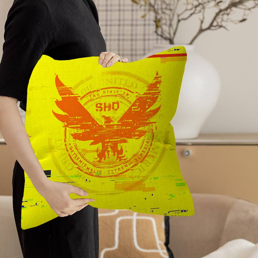 T-Tom Clancy'S The Division Cushion Cover Inches Farmhouse Decor Home Throw Pillow Covers For Couch Decorations