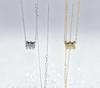 S925 Sterling Silver 18K Gold Plated Agate Pendant Necklace - Versatile, Elegant Fashion