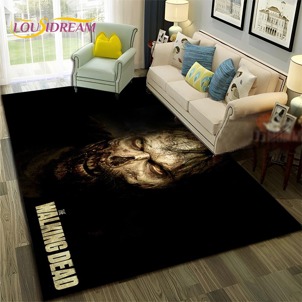 TWD The Walking Dead Rick Horror TV Carpet Rug for Home Living Room Bedroom Sofa Doormat Decor,kids Area Rug Non-slip Floor Mat