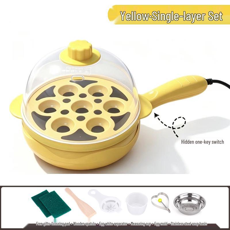 Canxiang Non-Stick Electric Frying Pan: Poached Eggs, Dumplings, Pot Stickers & Breakfast Cooker